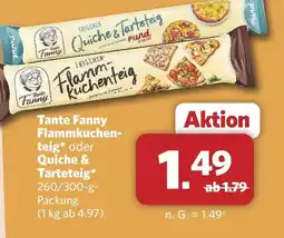Combi Tante Fanny Flammkuchen-Teig oder Quiche & Tarteteig Angebot