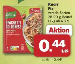 Combi Knorr Fix Spaghetti Bolognese Angebot