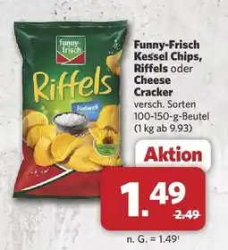 Combi Funny-Frisch Kessel Chips, Riffels oder Cheese Cracker Angebot