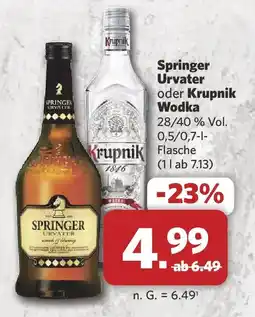 Combi Springer Urvater oder Krupnik Wodka Angebot