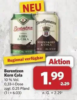 Combi Berentzen Korn Cola Angebot