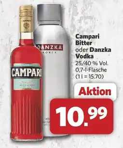 Combi Campari Bitter oder Danzka Vodka Angebot