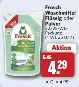 Combi Frosch Waschmittel Flüssig oder Pulver Angebot