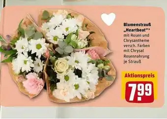 REWE Kaufpark Blumenstrauß „heartbeat“ Angebot