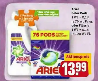 REWE Kaufpark Ariel Color Pods Oder Flüssig Angebot