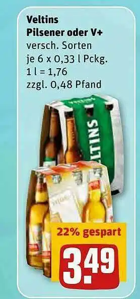 REWE Kaufpark Veltins Pilsener Oder V+ Angebot