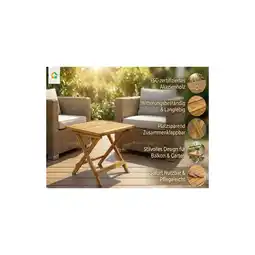 Netto Marken-Discount Akazienholz Gartenklapptisch Beistelltisch 46 cm FSC Angebot