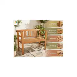 Netto Marken-Discount 2-Sitzer Gartenbank aus Akazienholz, ca. 115 x 48,5x 82 cm - Rose Angebot