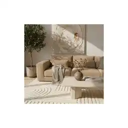 Netto Marken-Discount Teppich Hochflor RIGI in Creme, im Skandi-Boho-Stil, 80 x 150 cm Angebot