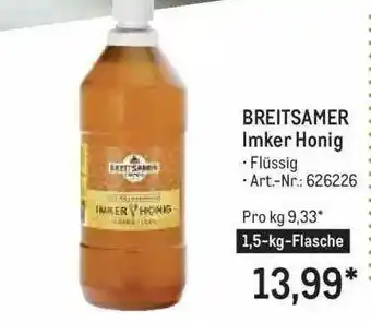 METRO Breitsamer Imker Honig Angebot