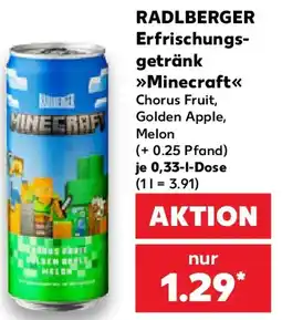 Kaufland RADLBERGER Erfrischungsgetränk Minecraft Angebot