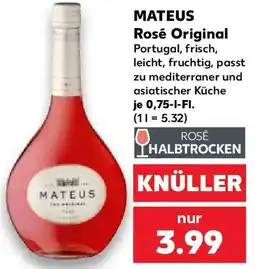 Kaufland Mateus Rosé Original Angebot