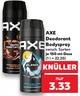 Kaufland AXE Deodorant Bodyspray Angebot