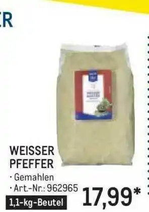 METRO Weisser Pfeffer Angebot