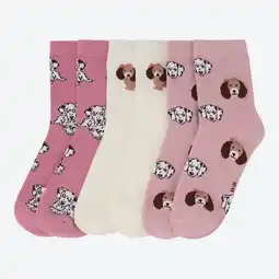 NKD Kinder-Mädchen-Socken mit Hunde-Motiven, 3er-Pack Angebot