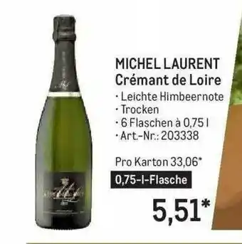 METRO Michel Laurent Crémant De Loire Angebot