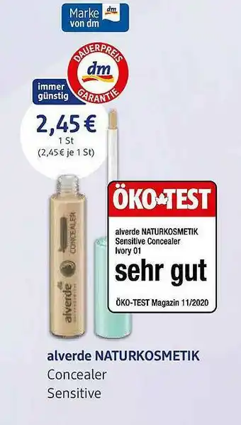 dm drogerie Alverde Naturkosmetik Concealer Sensitive Angebot