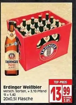 Edeka Erdinger Weißbier Angebot