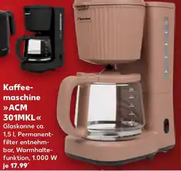 Kaufland Bestron Kaffeemaschine ACM 301MKL Angebot