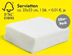 TEDi Servietten Angebot