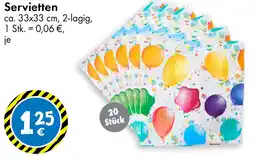 TEDi Servietten Angebot