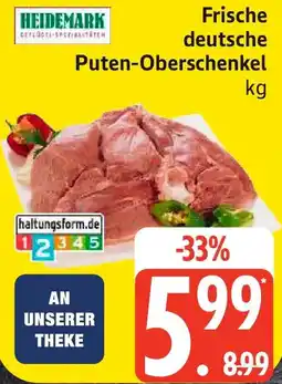 Edeka Heidemark Frische deutsche Puten-Oberschenkel Angebot