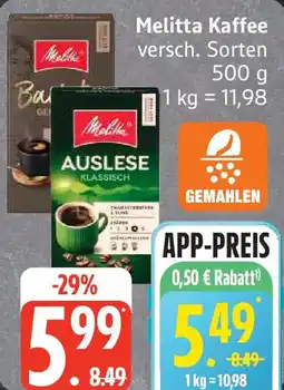 Edeka Melitta Kaffee Angebot