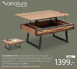 Zurbrüggen Valnatura Couchtisch 1410 Angebot