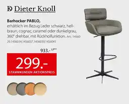 Zurbrüggen Dieter Knoll Barhocker PABLO Angebot