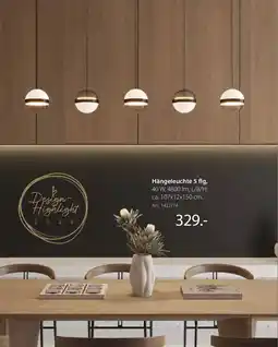 Zurbrüggen Hängeleuchte 5 flg, Angebot