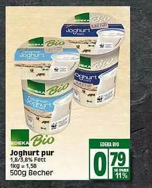 Elli Markt Edeka Bio Joghurt Pur Angebot