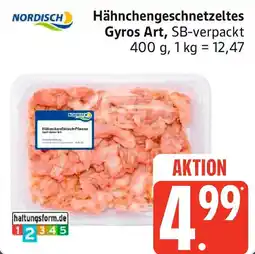 Edeka NORDISCH Hähnchengeschnetzeltes Gyros Art Angebot