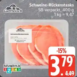 Edeka Gutfleisch Schweine-Rückensteaks Angebot