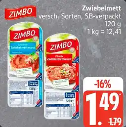 Edeka ZIMBO Zwiebelmett Angebot