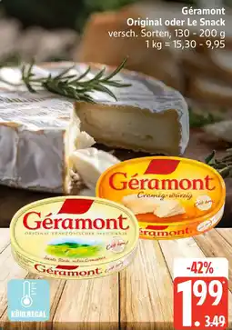 Edeka Géramont Original oder Le Snack Angebot