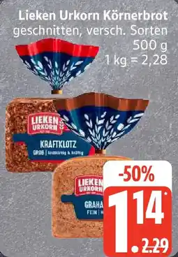 Edeka Lieken Urkorn Körnerbrot Angebot