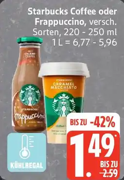Edeka Starbucks Coffee oder Frappuccino Angebot