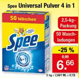 Zimmermann Spee Universal Pulver 4 in 1 Angebot