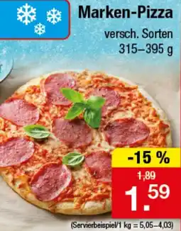 Zimmermann Marken-Pizza Angebot