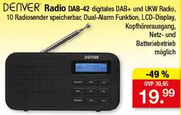 Zimmermann DENVER Radio DAB-42 Angebot