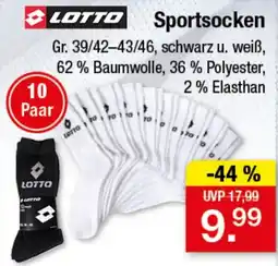 Zimmermann Lotto Sportsocken Angebot