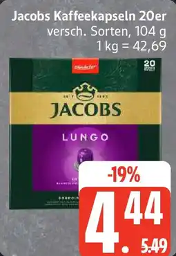 Edeka Jacobs Kaffeekapseln 20er Angebot