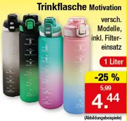 Zimmermann Trinkflasche Motivation Angebot