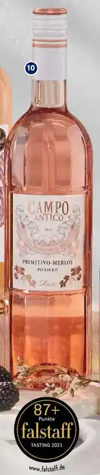 Aldi Süd 2021 Primitivo Merlot Puglia Rosé 0,75L Angebot