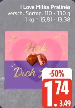 Edeka I Love Milka Pralinés Angebot