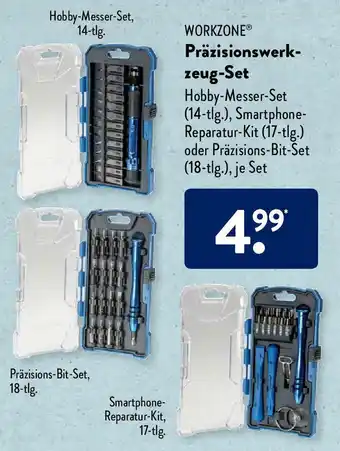 Aldi Süd Workzone Präzisionswerkzeug Set Angebot