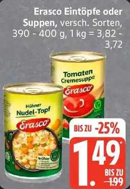 Edeka Erasco Eintöpfe oder Suppen Angebot