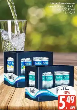 Edeka Hella Mineralwasser Angebot