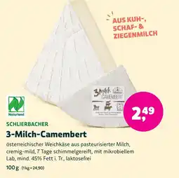 Aleco Biomarkt SCHLIERBACHER 3-Milch-Camembert Angebot
