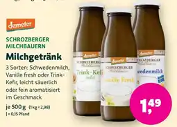 Aleco Biomarkt Schrozberger Milchbauern Milchgetränk Angebot